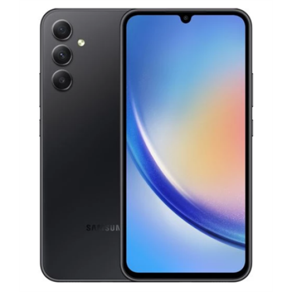 Samsung , Galaxy , A34 (A346B) , Graphite , 6.6 , Super AMOLED , Mediatek MT6877V , Dimensity 1080 (6 nm) , Internal RAM 6 GB , 128 GB , microSDXC , Dual SIM , Nano-SIM , 3G , 4G , 5G , Main camera 48 + 8 + 5 MP , Secondary camera 13 MP , Android , 12 , 5