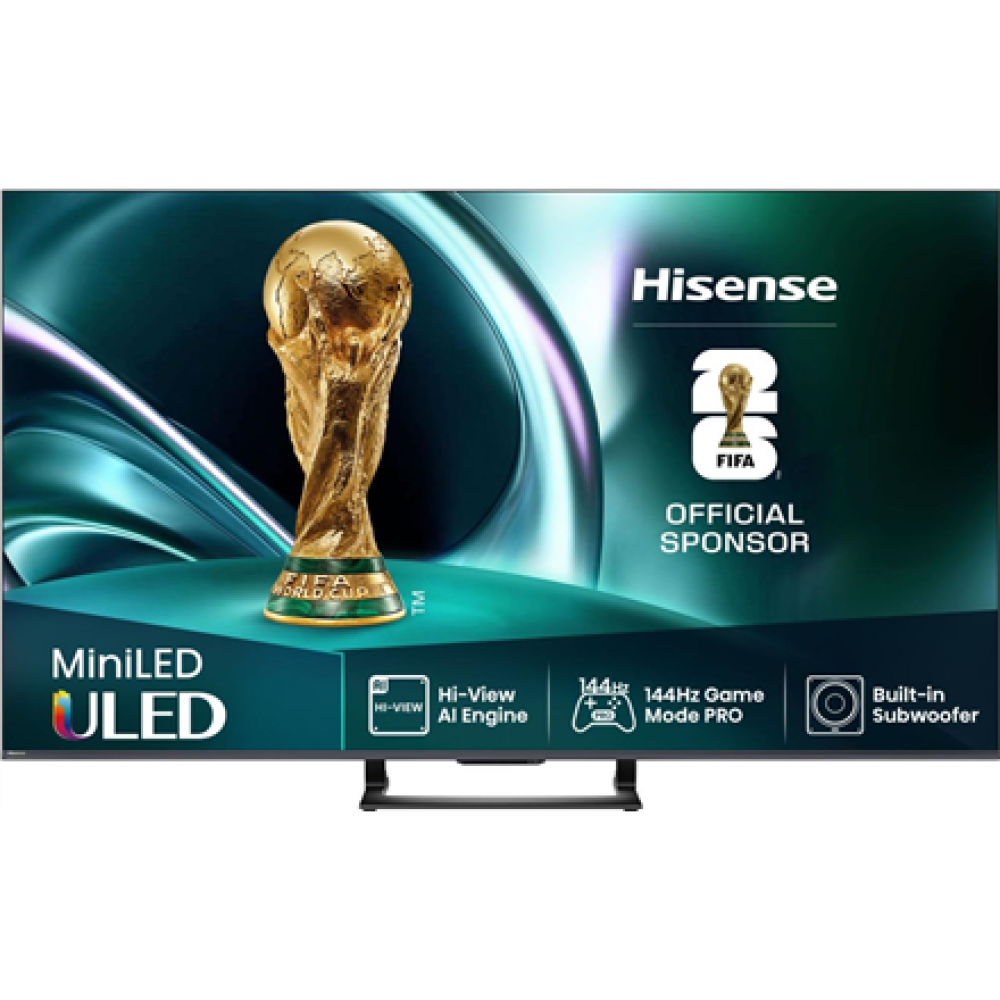 Hisense Mini LED TV , 65U7Q , 65 , Smart TV , VIDAA Smart OS , UHD , Black