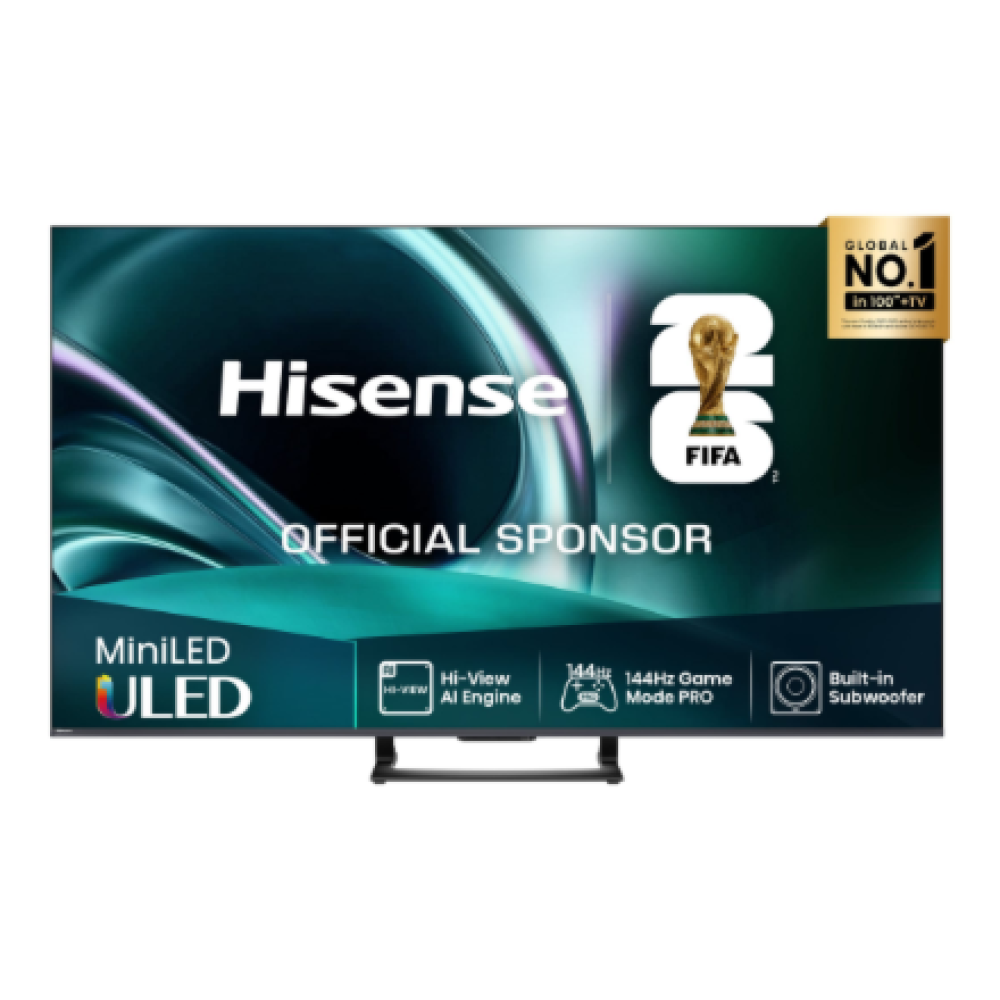 Hisense Mini LED TV , 65U7Q , 65 , Smart TV , VIDAA Smart OS , UHD , Black