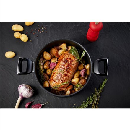 TEFAL , Unlimited Stewpot , G2554672 , 5 L , Aluminum , Dishwasher proof , Lid included , Black