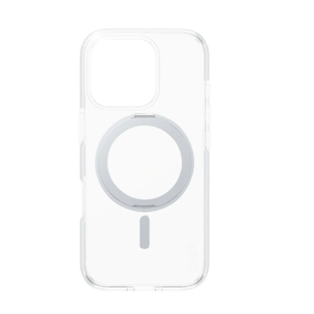 CARE Feature Case , Back cover , Apple , iPhone 16 PRO , Recycled plastic , Silver , Kickstand & MagSafe