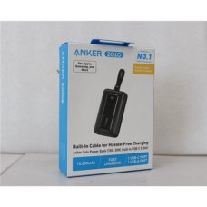 SALE OUT. Anker Power Bank with Built-In USB-C Cable , A1688H11 , 10000 mAh , Black , DEMO