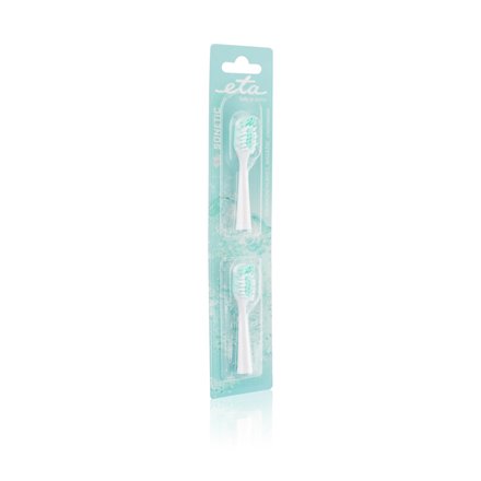 ETA , Toothbrush replacement for ETA0709 , Heads , For adults , Number of brush heads included 2 , Number of teeth brushing modes Does not apply , White