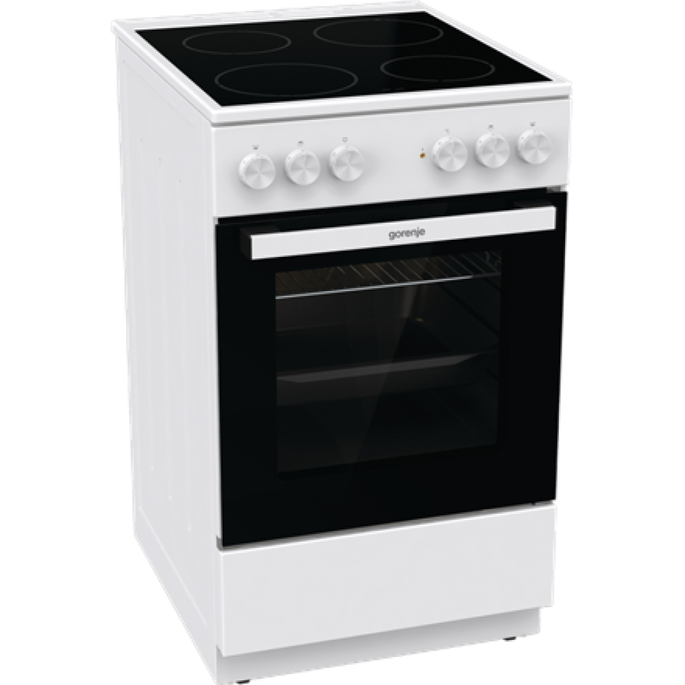 GEC5A21WG-B Gorenje Cooker , GEC5A21WG-B , Hob type Electric , Oven type Electric , White , Width 50 cm , Grilling , Depth 59.4 cm , 68 L