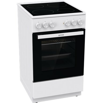 Gorenje Cooker , GEC5A21WG-B , Hob type Electric , Oven type Electric , White , Width 50 cm , Grilling , Depth 59.4 cm , 68 L