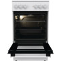 Gorenje Cooker , GEC5A21WG-B , Hob type Electric , Oven type Electric , White , Width 50 cm , Grilling , Depth 59.4 cm , 68 L