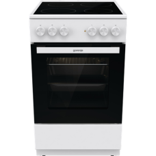 Gorenje Cooker , GEC5A21WG-B , Hob type Electric , Oven type Electric , White , Width 50 cm , Grilling , Depth 59.4 cm , 68 L Gorenje Cooker , GEC5A21WG-B , Hob type Electric , Oven type Electric , White , Width 50 cm , Grilling , Depth 59.4 cm , 68 L