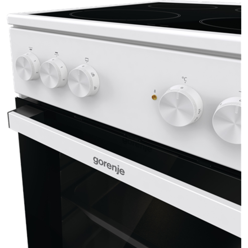 GEC5A21WG-B Gorenje Cooker , GEC5A21WG-B , Hob type Electric , Oven type Electric , White , Width 50 cm , Grilling , Depth 59.4 cm , 68 L