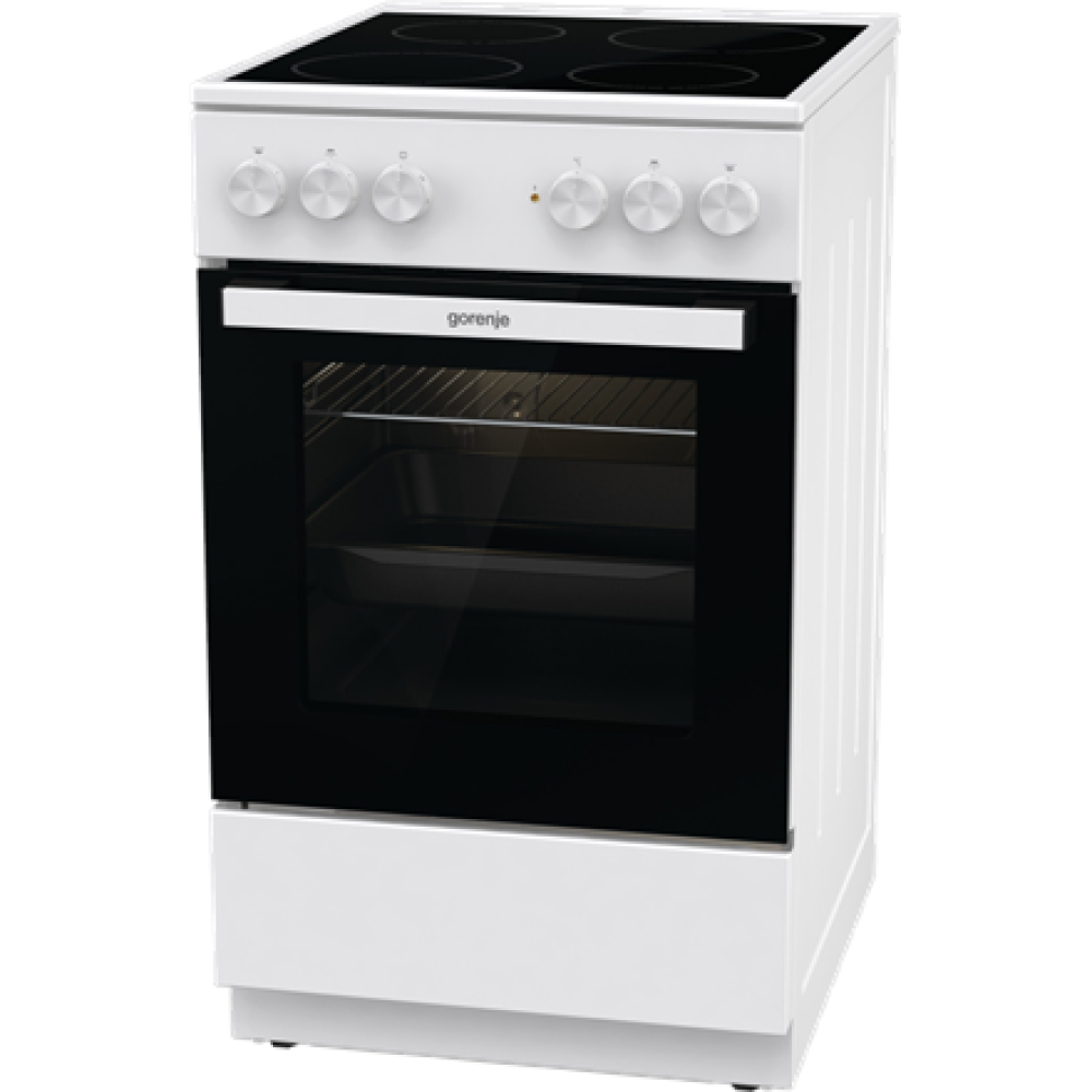 GEC5A21WG-B Gorenje Cooker , GEC5A21WG-B , Hob type Electric , Oven type Electric , White , Width 50 cm , Grilling , Depth 59.4 cm , 68 L