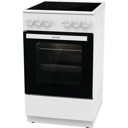 Gorenje Cooker , GEC5A21WG-B , Hob type Electric , Oven type Electric , White , Width 50 cm , Grilling , Depth 59.4 cm , 68 L