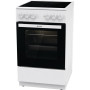 Gorenje Cooker , GEC5A21WG-B , Hob type Electric , Oven type Electric , White , Width 50 cm , Grilling , Depth 59.4 cm , 68 L