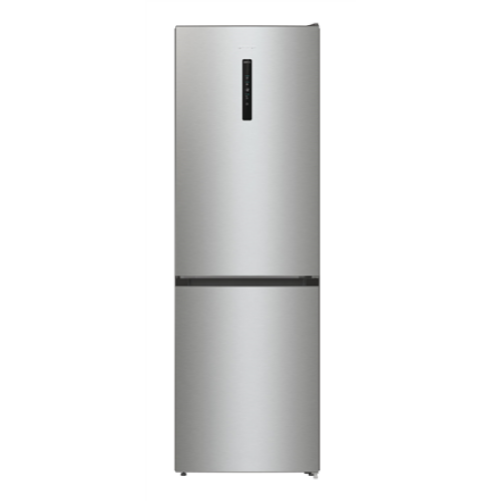 Gorenje , Refrigerator , NRK6192AXL4 , Energy efficiency class E , Free standing , Combi , Height 185 cm , No Frost system , Fridge net capacity 204 L , Freezer net capacity 96 L , Display , 38 dB , Stainless Steel