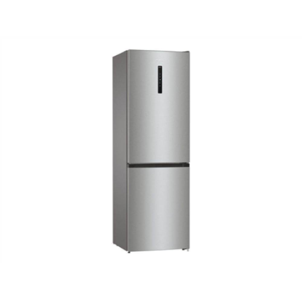 Gorenje , Refrigerator , NRK6192AXL4 , Energy efficiency class E , Free standing , Combi , Height 185 cm , No Frost system , Fridge net capacity 204 L , Freezer net capacity 96 L , Display , 38 dB , Stainless Steel