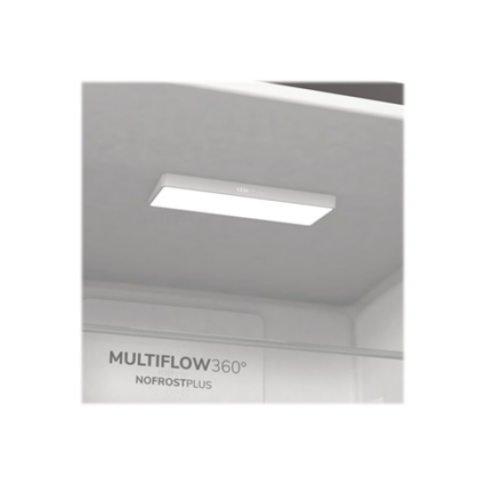 Gorenje , Refrigerator , NRK6192AXL4 , Energy efficiency class E , Free standing , Combi , Height 185 cm , No Frost system , Fridge net capacity 204 L , Freezer net capacity 96 L , Display , 38 dB , Stainless Steel