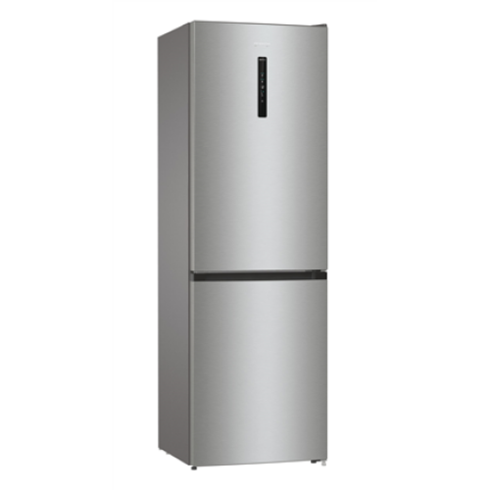 Gorenje , Refrigerator , NRK6192AXL4 , Energy efficiency class E , Free standing , Combi , Height 185 cm , No Frost system , Fridge net capacity 204 L , Freezer net capacity 96 L , Display , 38 dB , Stainless Steel
