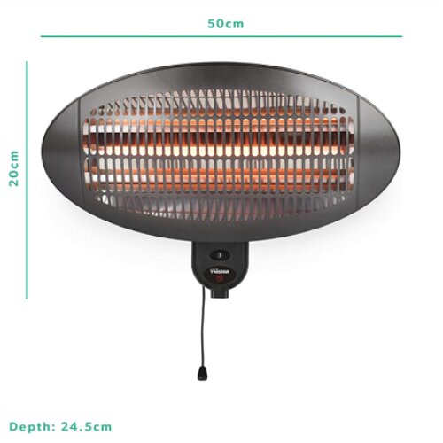 Tristar , Heater , KA-5286 , Patio heater , 2000 W , Number of power levels 3 , Suitable for rooms up to 20 m² , Black , IPX4