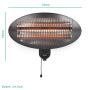 Tristar , Heater , KA-5286 , Patio heater , 2000 W , Number of power levels 3 , Suitable for rooms up to 20 m² , Black , IPX4