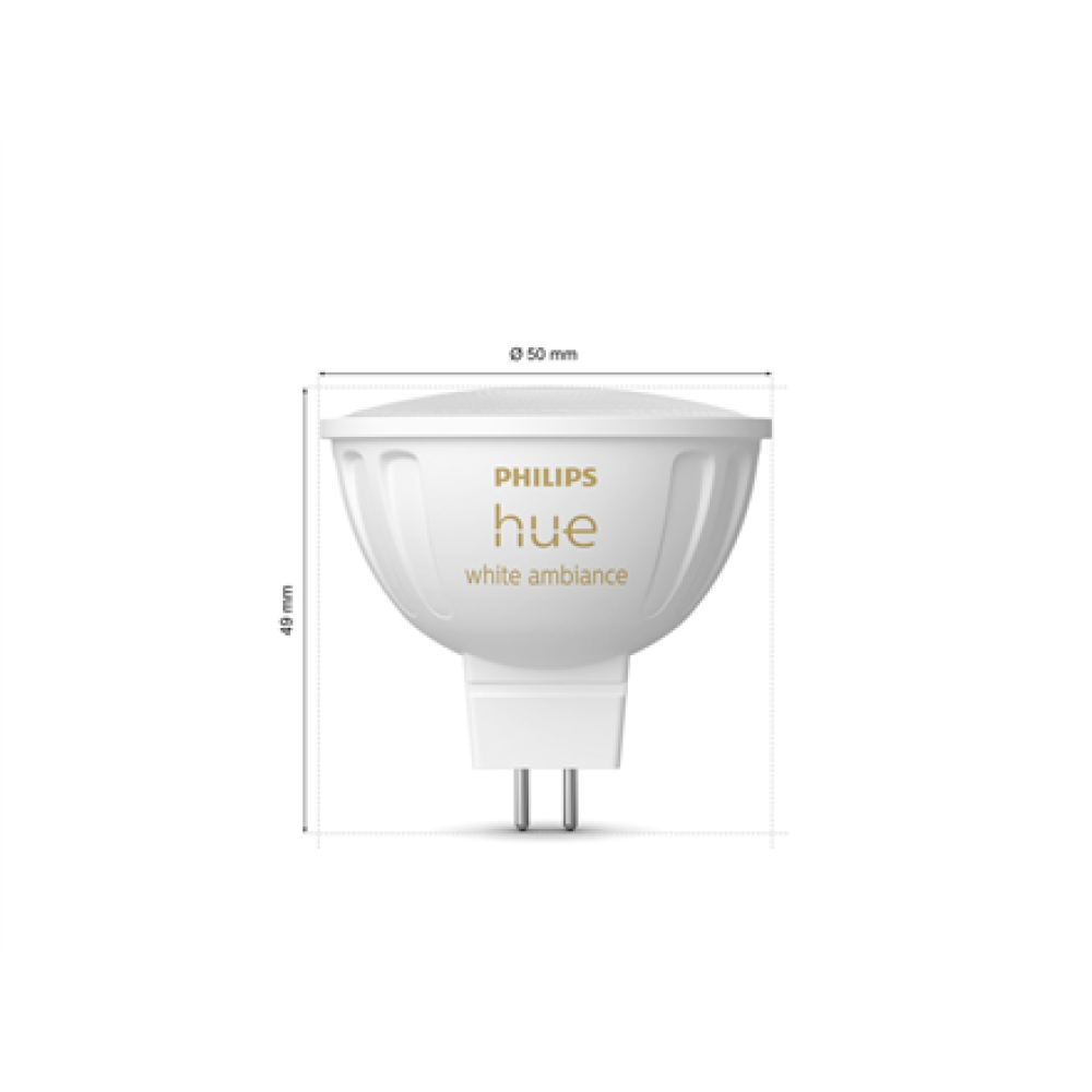 Philips Hue WA 12V MR16 , GU5.3 , 5.1 W , Warm to cool white light