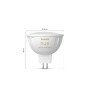 Philips Hue WA 12V MR16 , GU5.3 , 5.1 W , Warm to cool white light