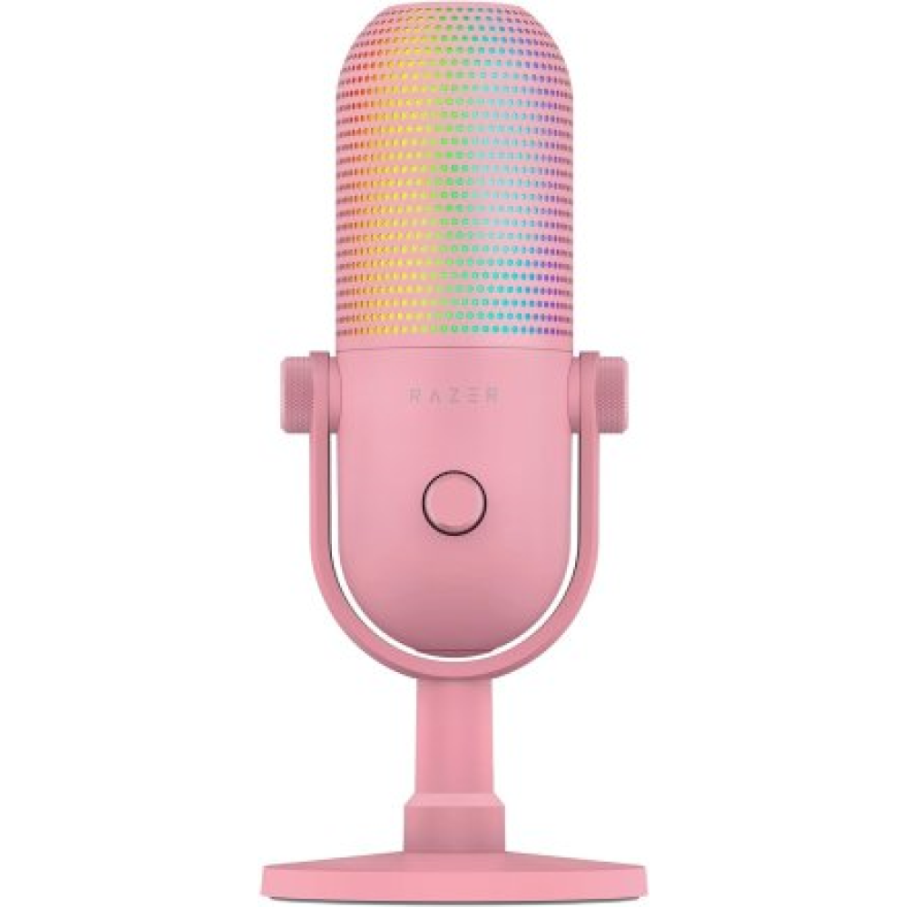 Razer , RGB USB Microphone with Tap-to-Mute , Seiren V3 Chroma , Quartz , No
