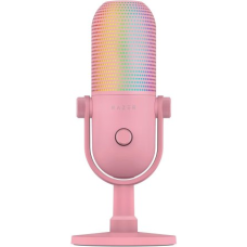 Razer , RGB USB Microphone with Tap-to-Mute , Seiren V3 Chroma , Quartz , No Razer , RGB USB Microphone with Tap-to-Mute , Seiren V3 Chroma , Quartz , No