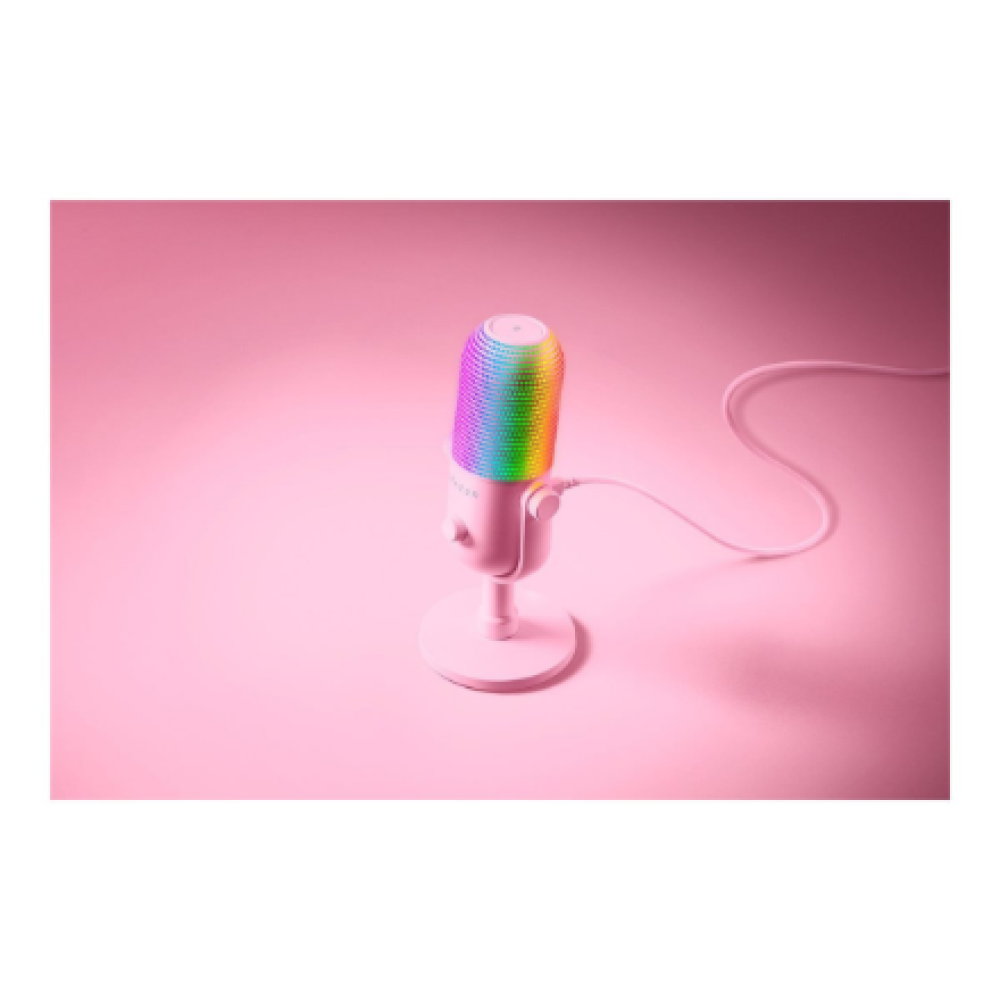 Razer , RGB USB Microphone with Tap-to-Mute , Seiren V3 Chroma , Quartz , No