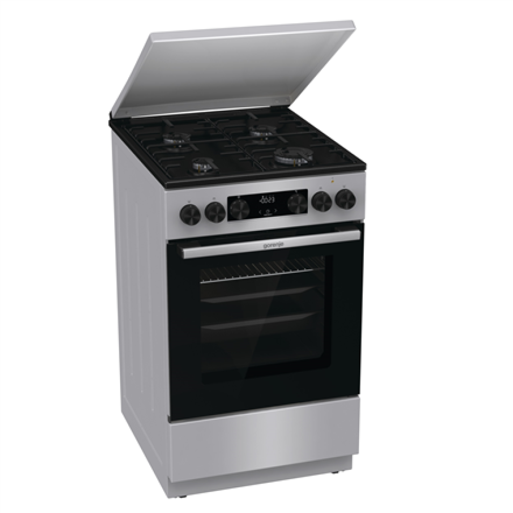 Gorenje Cooker , GK5C42SH , Hob type Gas , Oven type Electric , Grey , Width 50 cm , Depth 59.4 cm , 70 L