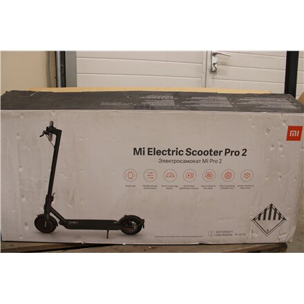 SALE OUT. Xiaomi Mi Electric Scooter Pro 2 (Black) , Xiaomi Mi Electric Scooter Pro 2 , 600 W , 25 km/h , 24 month(s) , Black , DAMAGED PACKAGING, SCRATCHED, DIRTY, MISSING KEY, SCREWS, MANUAL
