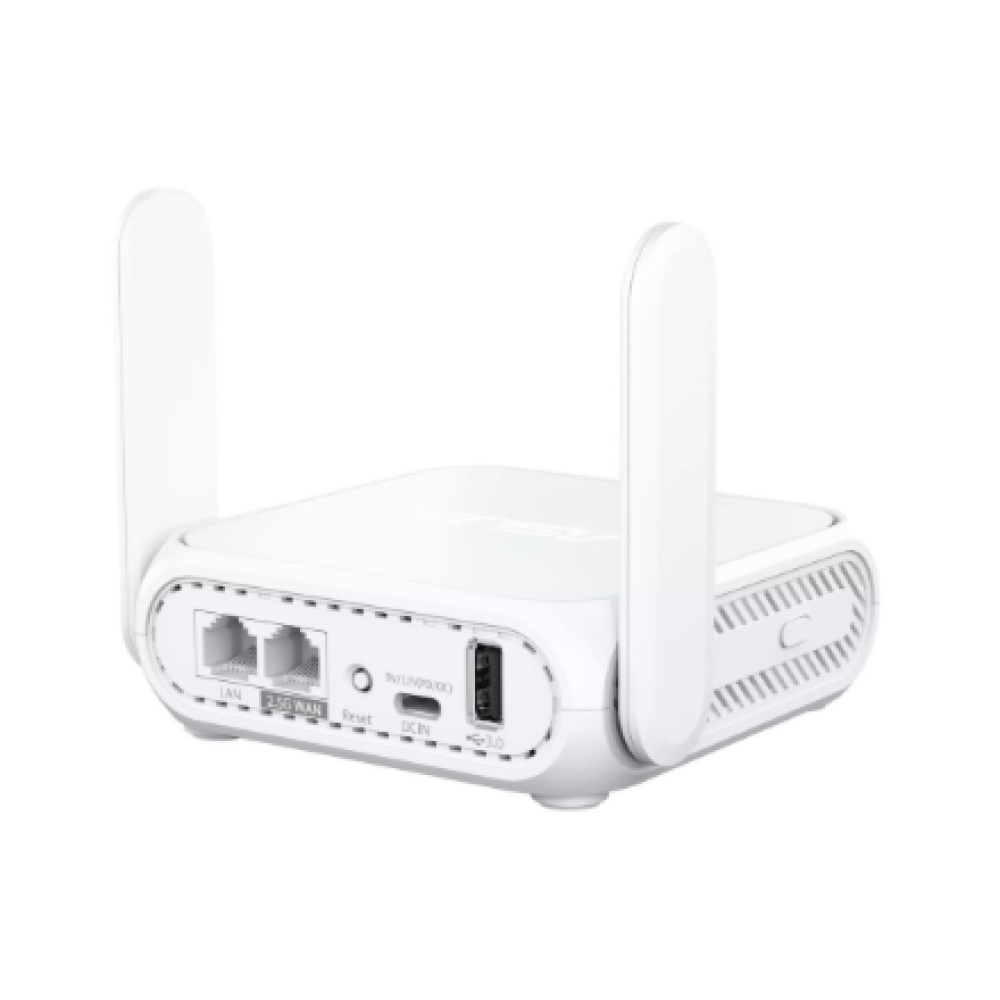 Asus , Dual-band WiFi 7 Travel Router , RT-BE58 Go , 802.11be , 688/2882 Mbit/s , Mesh Support Yes , MU-MiMO Yes , No mobile broadband , Antenna type Enternal