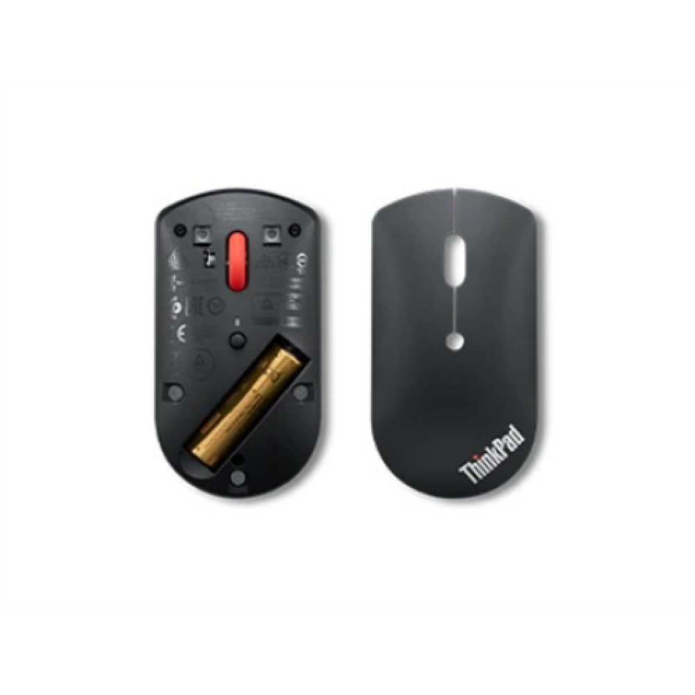 Lenovo , ThinkPad Bluetooth Silent Mouse w/o battery , Wireless , Bluetooth 5.0 , Black , 1 year(s)
