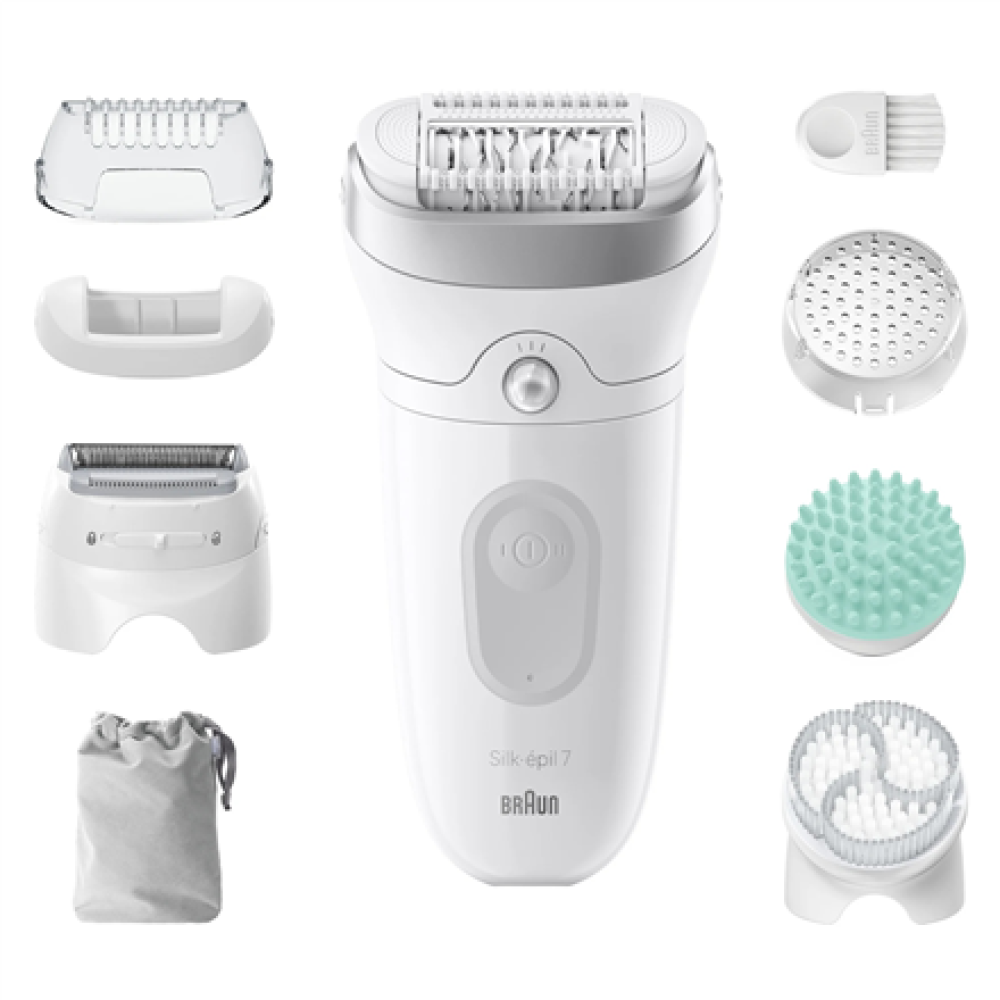 Braun , Epilator , Silk-épil SE7-081 , Operating time (max) 40 min , Number of power levels 1 , Wet & Dry , White