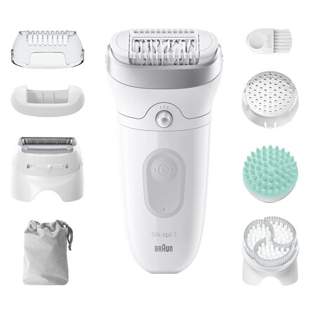 Braun , Epilator , Silk-épil SE7-081 , Operating time (max) 40 min , Number of power levels 1 , Wet & Dry , White