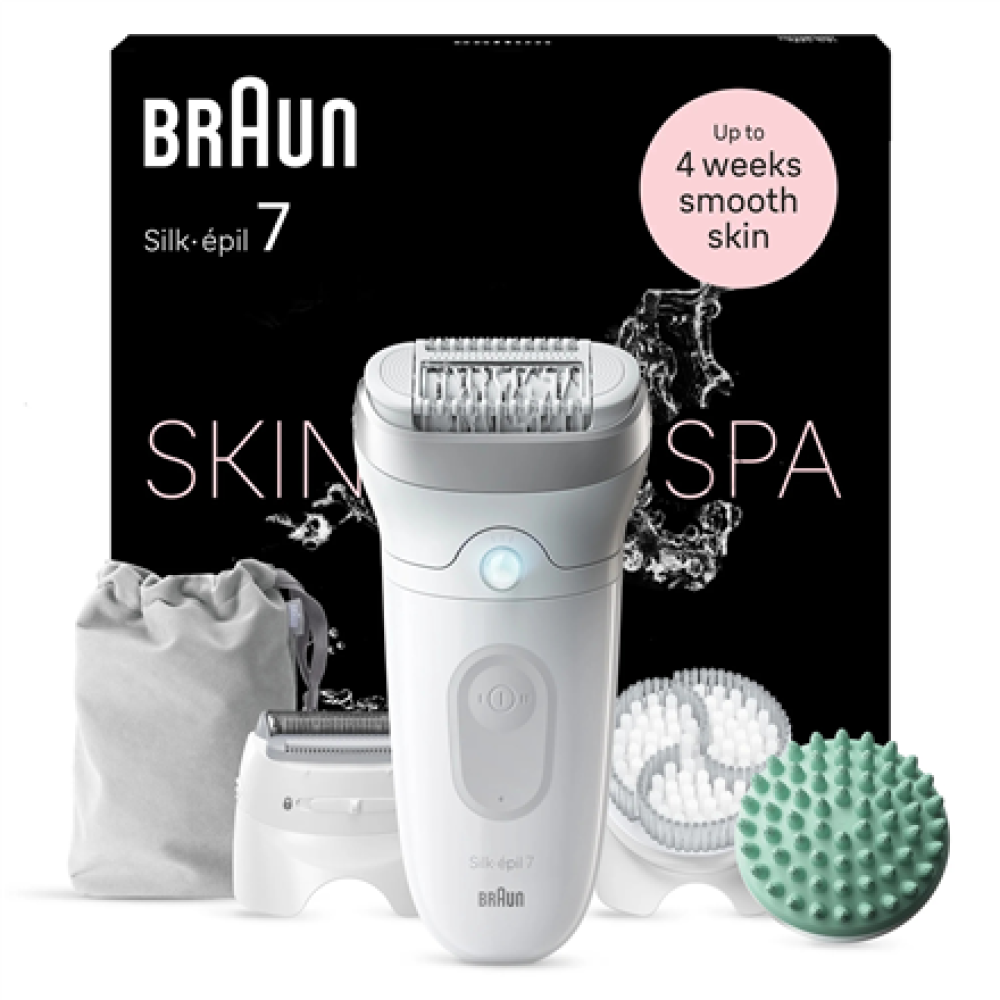 Braun , Epilator , Silk-épil SE7-081 , Operating time (max) 40 min , Number of power levels 1 , Wet & Dry , White