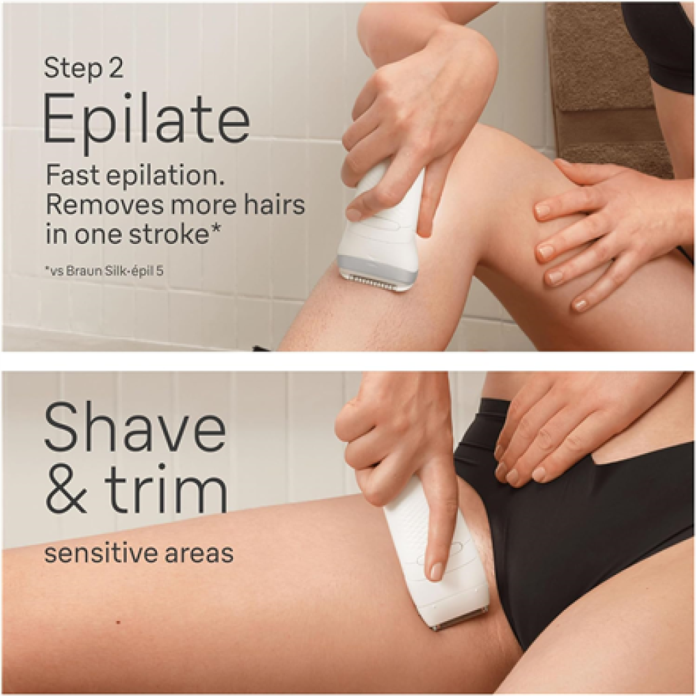 Braun , Epilator , Silk-épil SE7-081 , Operating time (max) 40 min , Number of power levels 1 , Wet & Dry , White