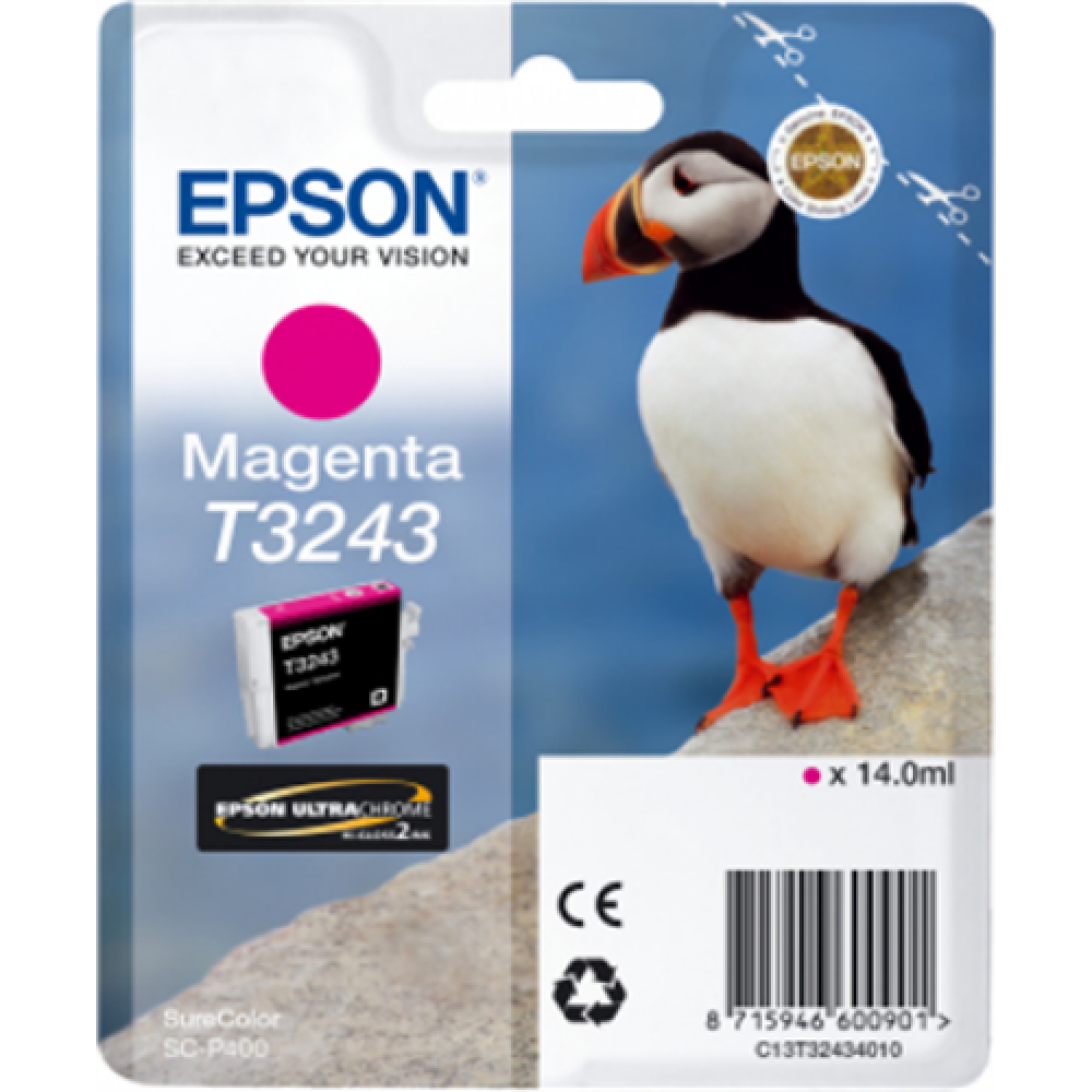 Epson T3243 Ink Cartridge, Magenta