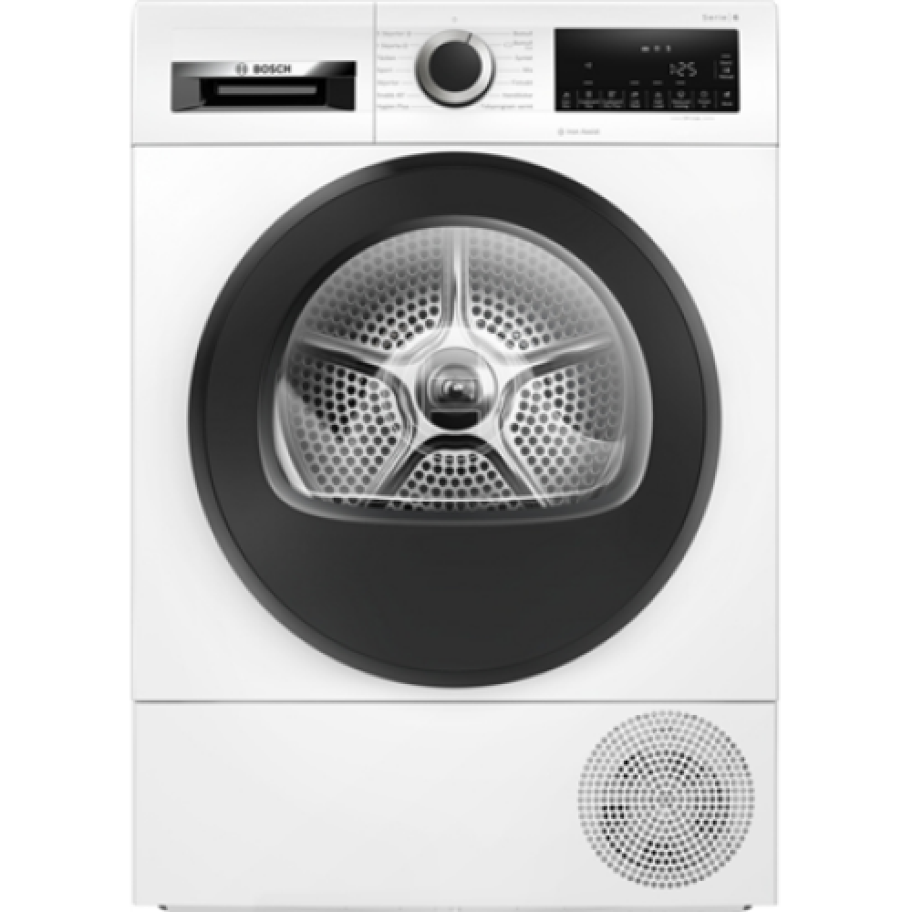 Bosch , Dryer Machine with Heat Pump , WQG245AESN , Energy efficiency class A++ , Front loading , 9 kg , Condensation , LED , Depth 61.3 cm , Steam function , White