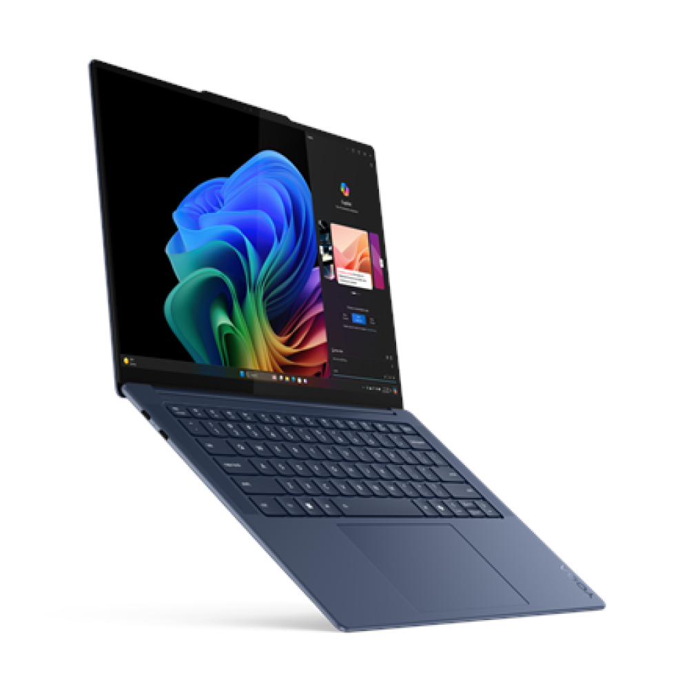 Lenovo Yoga Slim 7 14Q8X9 , Cosmic Blue , 14.5 , OLED , Touchscreen , 3K , 2944 x 1840 pixels , Glossy , Snapdragon X Elite , X1E-78-100 , 16 GB , Soldered LPDDR5x , SSD 512 GB , Qualcomm Adreno GPU , Windows 11 Home , 802.11be , Bluetooth version 5.4 , K