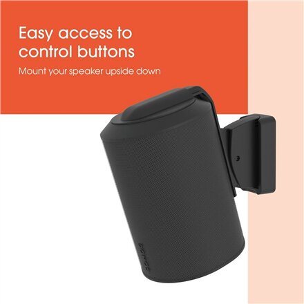 Vogels Wall mount , Speaker Wall Mount for Sonos Era 100 , Tilt, rotate , Maximum weight (capacity) 7 kg , Black