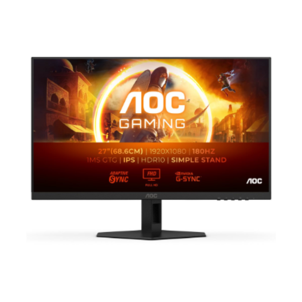 AOC , 27G4XE , 27 , IPS , 16:9 , 180 Hz , 1 ms , 1920 x 1080 pixels , 300 cd/m² , HDMI ports quantity 2