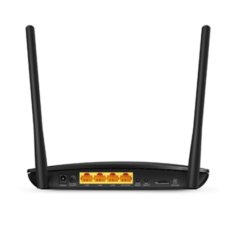 4G LTE Router , TL-MR6400 , 802.11n , 300 Mbit/s , 10/100 Mbit/s , Ethernet LAN (RJ-45) ports 3 , Mesh Support No , MU-MiMO No , 4G , Antenna type 2xExternal , No USB