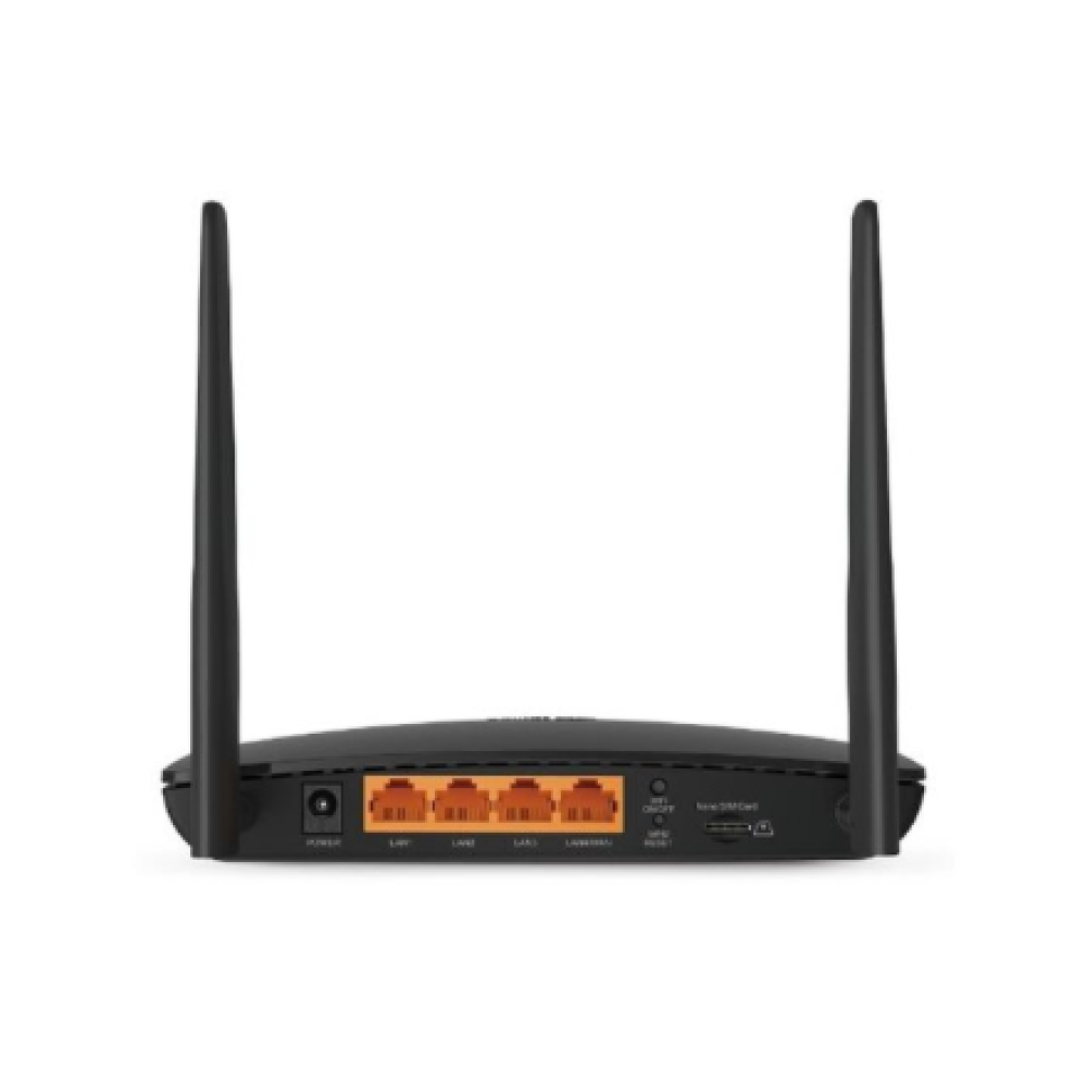 TL-MR6400 4G LTE Router , TL-MR6400 , 802.11n , 300 Mbit/s , 10/100 Mbit/s , Ethernet LAN (RJ-45) ports 3 , Mesh Support No , MU-MiMO No , 4G , Antenna type 2xExternal , No USB