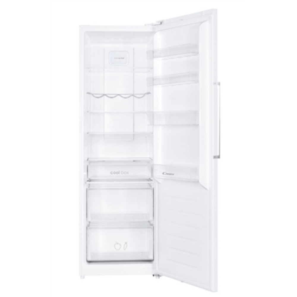 Candy Refrigerator CL 1854 W Energy efficiency class E Free standing Larder Height 185 cm No Frost system Fridge net capacity 359 L Freezer net capacity 0 L Display 40 dB White