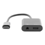 Digitus , USB Type-C adapter/Converter, Type-C to USB Type-C with 3.5mm stereo , AK-300400-002-S