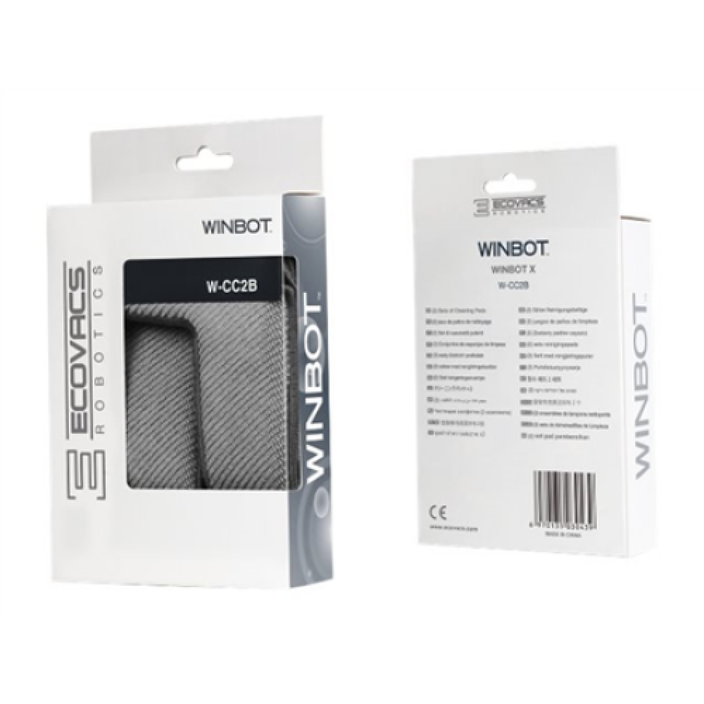 Ecovacs , Cleaning Pads for WINBOT X NEW , W-CC2B , Grey