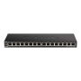 D-Link , 16-Port Gigabit Desktop Switch , DGS-1016S , Unmanaged , Desktop , 10/100 Mbps (RJ-45) ports quantity , 1 Gbps (RJ-45) ports quantity , SFP ports quantity , PoE ports quantity , PoE+ ports quantity , Power supply type , month(s)