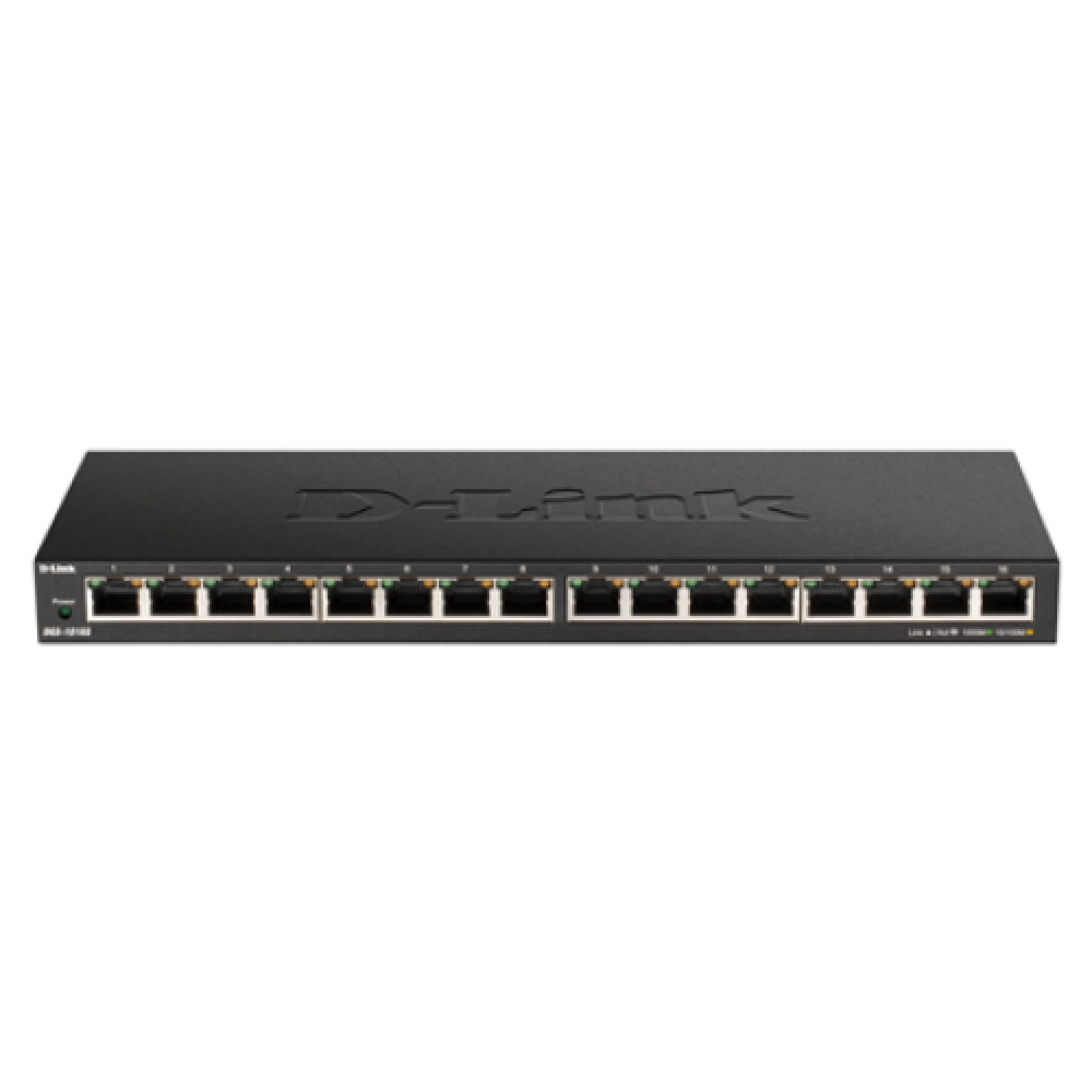 D-Link , 16-Port Gigabit Desktop Switch , DGS-1016S , Unmanaged , Desktop