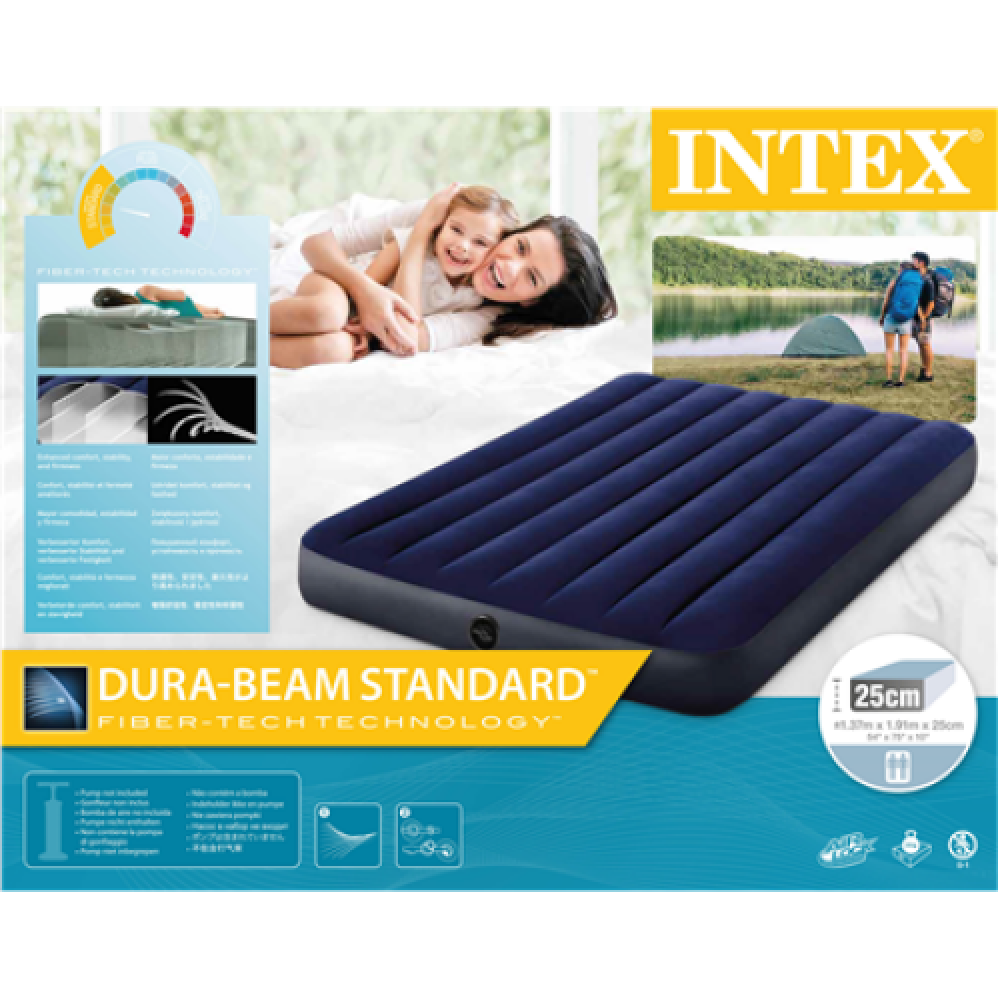 Intex Full Size Dura-Beam Airbed Blue