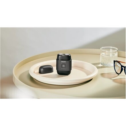 Philips Compact Shaver , S591/05 500 Series , Operating time (max) 40 min , Wet & Dry , Lithium Ion , Metallic Black