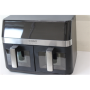 SALE OUT. Caso 03186 Air Fryer Duo Chef, Total capacity 14L, 2200W, Black , Caso Air Fryer , DuoChef , Power 2200 W , Capacity 14 L , Black , UNPACKED, DAMAGED PACKAGING, SCRATCHED ON CORPUS, DENT ON FRONT , 24 month(s)