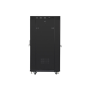 Lanberg , Rack cabinet 19 free-standing 27U/800x1000 (flat pack) with glass door, LCD , FF01-8027-12BL , Black